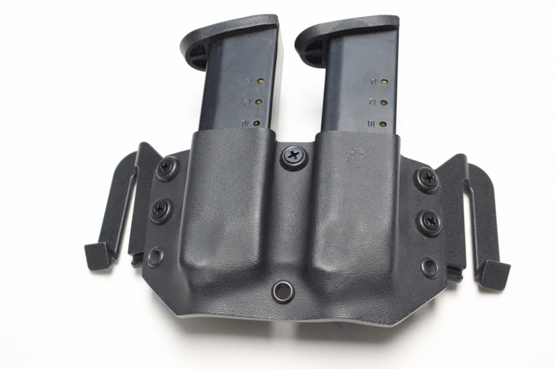 Black Kydex Dual Magazine Carrier for Glock 9/40 